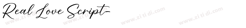 Real Love Script字体转换
